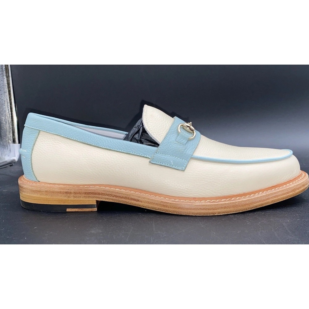 Boardwalk White Sands Leather Horse-Bit Loafers Men's 11 - Picture 9 of 16
